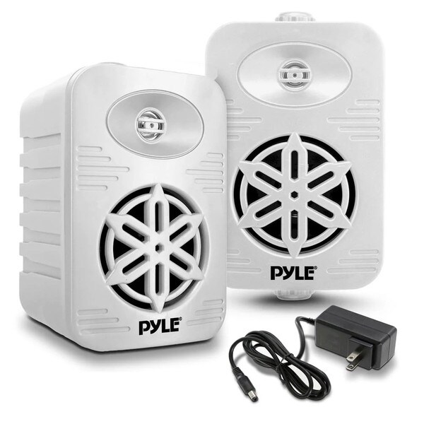 Main product image for Pyle PDWRBT56WT 5.25" Outdoor Waterproof Bluetooth Speaker Pair White310-2464